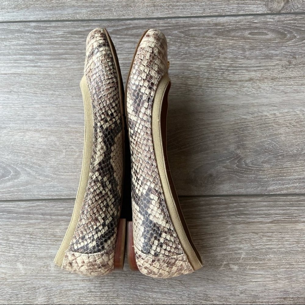 Kate Spade Snakeskin Leather Ballet Flats - Picture 7 of 12